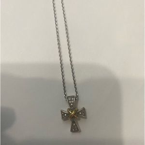 Brighton Cross with Adjustable Silver Chain